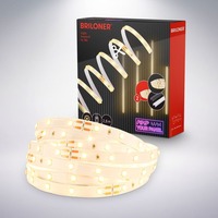 Pracovní osvětlení - BRI 8019147 Prodlužovací sada LED Strip On/Off pro nástěnný panel – 260 cm, teplá bílá, zkracovatelná, samolepící, bílé - BRILONER