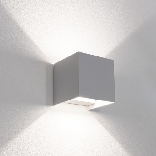Nástěnná - CEN UDSGR-2012 Venkovní nástěnné LED svítidlo up/down QUADRATO šedá 20W 3000/4000/6500K IP65 - CENTURY - foto 1