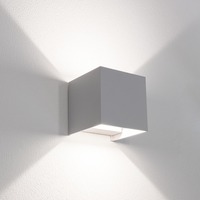 Nástěnná - CEN UDSGR-2012 Venkovní nástěnné LED svítidlo up/down QUADRATO šedá 20W 3000/4000/6500K IP65 - CENTURY