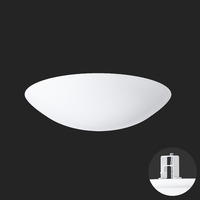 Koupelnová - OS TIT65054 TITAN V3 stropní/nástěnné plastové polovestavné svítidlo bílá IP44 3000 K 35W LED nouzové kombinované 3 h (původní kód OS 65054) - OSMONT