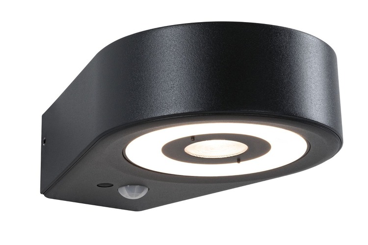 Nástěnná - P 94865 LED venkovní nástěnné svítidlo Silma pohybové čidlo IP44 65x186mm 3000K 5,5 / 1x0,7W 230V antracit hliník - PAULMANN - foto 1