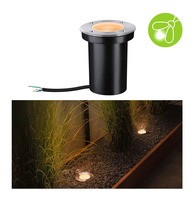 Zapuštěná - P 94732 LED zemní svítidlo zlaté světlo neláká hmyz IP65 110mm 2200 - 2200K 4,3W 230V kartáč.ocel/umělá hmota - PAULMANN