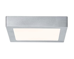 Hranatá - P 70649 Stropní svítidlo Lunar LED Panel 15,5W matný chrom, hliník - PAULMANN