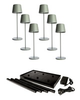 Stolní lampy dekorační - IMPR 620236 Deko-Light nabíjecí svítidlo sada Canis Gastro M zelená - DEKOLIGHT