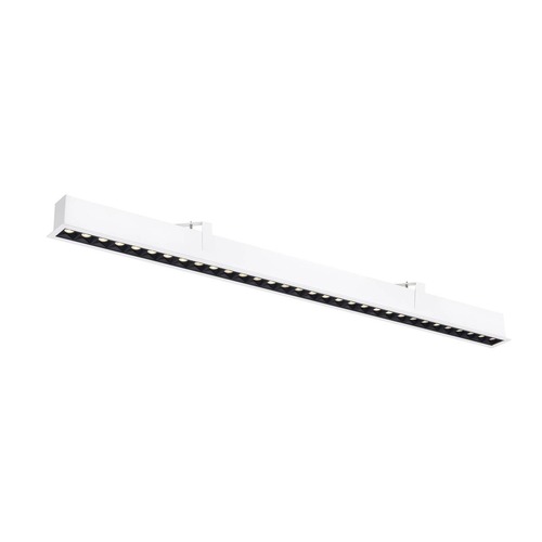 Hranatá - LA 1010521 GLENOS® PRO Stropní vestavné svítidlo, 1, 2 m, DALI, UGR19, 3000K, 75°, IP20, bílé / černé - BIG WHITE (SLV) - foto 1