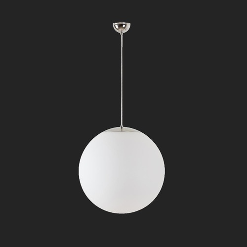 Nouzové osvětlení - OS ADR60362 ADRIA S4 závěsné skleněné svítidlo nerez leštěná / bílá IP40 3000 K 41W LED nouzové kombinované 3 h (původní kód OS 60362) - OSMONT - foto 1