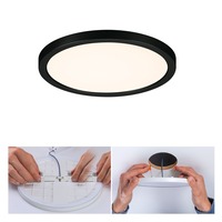 Koupelnová - P 79961 VariFit LED vestavné svítidlo Areo IP44 kruhové 175mm 3000K černá - PAULMANN