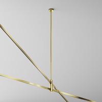 Lištové Magnetic Maytoni Flarity - M TRA159C-D1-BS Stropní upevnění pro magnetickou lištu 700 mm 24V mosaz hliník Flarity - MAYTONI