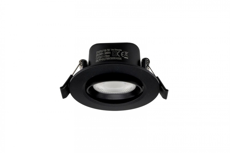 Koupelnová - IMPR 565456 Deko-Light vestavné bodové svítidlo - Surtur Tilt 68, 6 W, DIM, 2700/3000/4000 K, černá - LIGHT IMPRESSIONS - foto 1