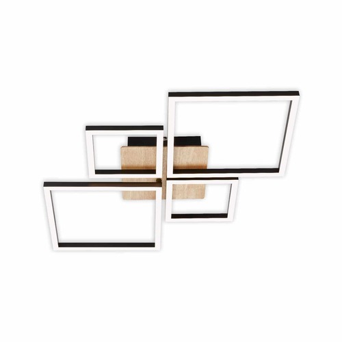 Hranatá - BRILO 3128-014 LED rám 75 cm 2x44W 4000lm černá - BRILO - foto 1