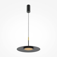 Kruhová - M MOD041PL-L15B3K1 Závěsné svítidlo El 3000K 12W 500lm černý hliník - MAYTONI