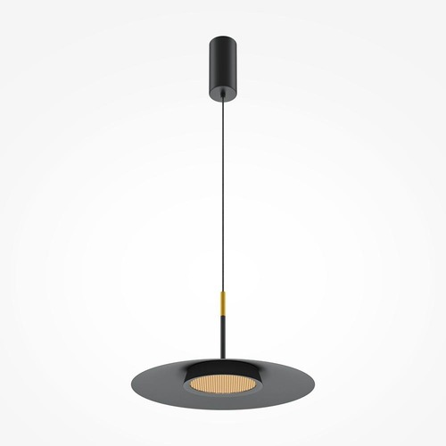 Kruhová - M MOD041PL-L15B3K1 Závěsné svítidlo El 3000K 12W 500lm černý hliník - MAYTONI - foto 1