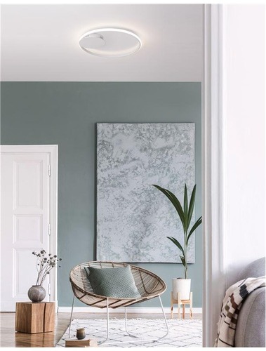 Kruhová - NV 9348072 Stropní svítidlo FULINE bílý hliník a akryl LED 32W 230V 3000K IP20 stmívatelné - NOVA LUCE - foto 1