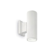 Nástěnná - ILUX 129457 Venkovní nástěnné svítidlo Ideal Lux Base AP2 bianco 129457 bílé IP44   - IDEALLUX