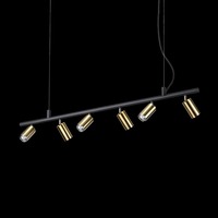 Podélná - ILUX 244648 DYNAMITE SP6 OTTONE SATINATO - IDEALLUX