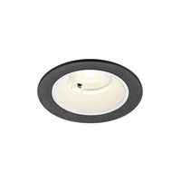 Kruhová - LA 1009473 NUMINOS® S Stropní vestavné svítidlo, 4000 K, 40°, IP20, kulaté, černé / bílé - BIG WHITE (SLV)