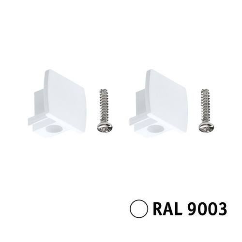 Lišty a příslušenství - P 95653 URail koncovka 13x21mm bílá - PAULMANN - foto 1