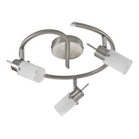 Bodová - LD 11933-55 MAX LED LED stropní svítidlo, kruhové, ocel, sklo, 3-ramenné 3000K - LEUCHTEN DIREKT / JUST LIGHT