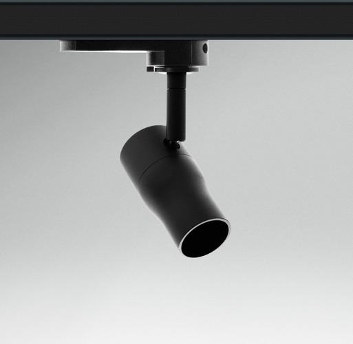 Svítidla - CEN RGMZNE-123730 Svítidlo pro 3fázovou lištu REGIA SHOP MINI ZOOM černá LED 12W 3000K CRI90 UGR16 - CENTURY - foto 1