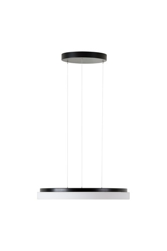 Kruhová - OS CAR66882 CARINA LE2 závěsné skleněné svítidlo černá / bílá IP40 4000 K 46W LED - OSMONT - foto 1