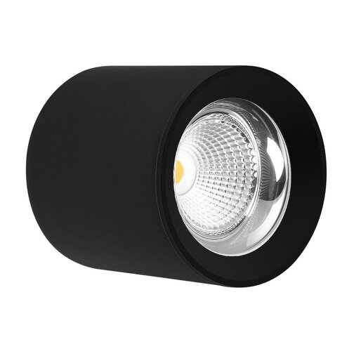 Downlight - CEN RNDNE-109040 Stropní SVÍTIDLO LED RONDO ČERNÉ 90x90mm 10W/230VAC 4000K 800Lm 45d IP20  - CENTURY - foto 1