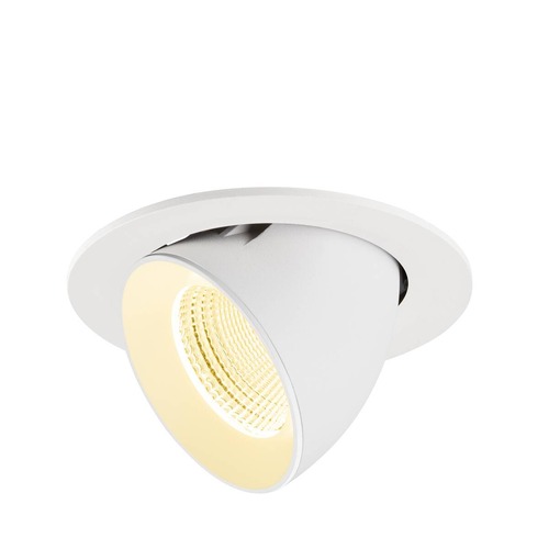 Kruhová - LA 1009737 NUMINOS® GIMBLE L Stropní vestavné svítidlo, 3000 K, 55°, IP20, kulaté, bílé - BIG WHITE (SLV) - foto 1