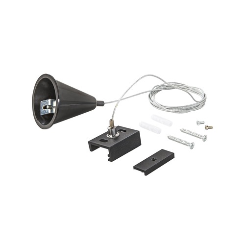 Lišty a příslušenství EUTRAC - FAN LED-RAIL-S-1,5-NER 3‑fázový systém RAIL sada 4 kabelů 1,5 m pro závěsné svítidlo třífázového lištového systému, černá - FANEUROPE - foto 1