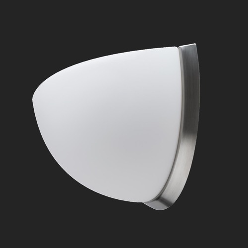 Dekorativní - OS NEL59964 NELA DL3 nástěnné skleněné svítidlo nerez broušená / bílá IP43 4000 K 15W LED HF (původní kód OS 59964) - OSMONT - foto 1