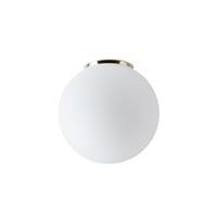 Kruhová - OS STY61738 STYX 3 stropní/nástěnné skleněné svítidlo mosaz / bílá IP65 4000 K 20W LED - OSMONT