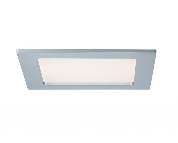 Koupelnová - P 92080 Zápustný LED panel hranatý 12W 2700K matný chrom IP44 - PAULMANN - foto 1