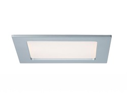 Koupelnová - P 92080 Zápustný LED panel hranatý 12W 2700K matný chrom IP44 - PAULMANN