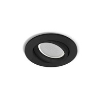 Kruhová - PH 8720169318915 Hue WACA Centura podhledové LED svítidlo GU10 5,7W 350lm 2000-6500K RGB IP20 kulaté, černé - PHILIPS