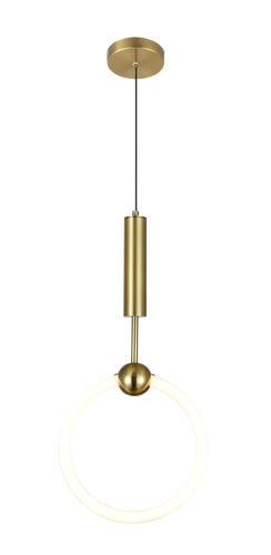 LED přívěšek - LED závěsná lampa 11W měď - foto 1