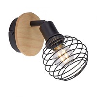 Bodová - LD 15921-79 EUGEN Nástěnné a stropní svítidlo, dřevo, přírodní, E14, LED vyměnitelné, IP20 - LEUCHTEN DIREKT / JUST LIGHT