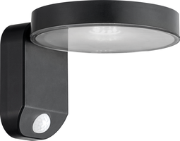 LED nástěnné svítidla - LED solární lampa 9W - kulatá