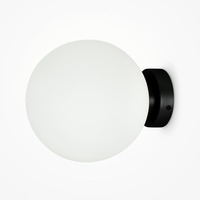 Dekorativní - M MOD321WL-01B1 Nástěnné svítidlo Basic form E14 40W opálové sklo černý kov - MAYTONI