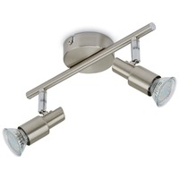 Bodová - BRI 2907-022 Bodové svítidlo 27,5 cm 2xGU10 6W 560lm matný nikl - BRILONER