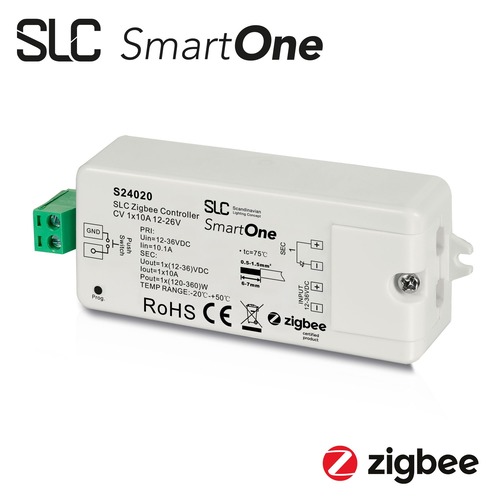 Stabilizované napětí - SLC S24020 SLC SmartOne Zigbee Controller CV 1x10A 12-36V Mono - TLG - foto 1