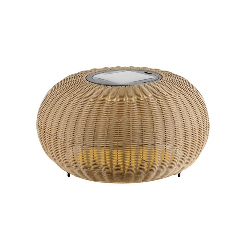 Solární - LA 1008389 ADEGAN venkovní stojací lampa, plochá, solární, 2200 K, IP65, hnědá - BIG WHITE (SLV) - foto 1