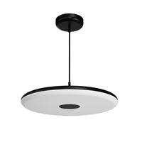 Kruhová - OS ZET60562 ZETA ST2 FP závěsné plastové svítidlo černá IP40 4000 K 38W LED - OSMONT