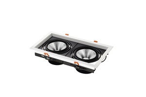 Hranatá - FAN INC-DESTINY-2 Vestavné svítidlo Destiny 2 x AR111, 33,5 x 18,5 x 4 cm - FANEUROPE
