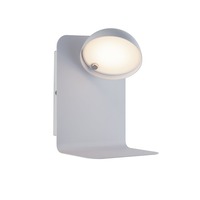 Bodová - FAN I-BOING-AP BCO Nástěnné svítidlo LED Boing, nastavitelné, bílé, s USB 2 A, 5 W, 500 lm, 4000 K, 14 x 13 x 19 cm - FANEUROPE