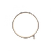 Stolní lampy dekorační - LD 15395-21 MINI RITUS LED stolní lampa stříbrný kruh minimalistické šňůrový vypínač 3000K - JUST LIGHT