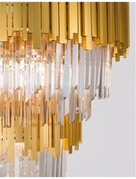 Dekorativní - NV 9050120 Závěsné svítidlo GRANE zlatý kov a křišťál E14 20x5W 230V IP20 bez žárovky - NOVA LUCE