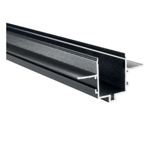 Lištové Magnetic BERNINI - FAN BERNINI-TL-2M Příslušenství - zapuštěné pouzdro pro lištu Bernini AD pro 48 V kolejnicový systém, 2 m, černá - FANEUROPE - foto 1