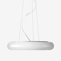Kruhová - LU ZL3.K1.O60.46 PE Závěsné svítidlo FORUM PE 38W LED 3000K plast šedá opál ZL3.K1.O60 PE - LUCIS