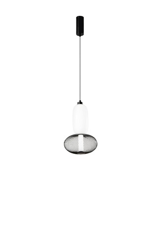 Vícečetná - FAN LED-INKAS-S2-NER Závěsné LED svítidlo Inkas (černé, sklo) 16 W, 1860 lm, CCT 3000 / 3500 / 4000 K, rozměry 25 x 215 cm - FANEUROPE - foto 1