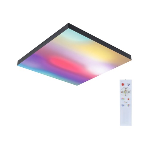 Dekorativní - P 79908 LED Panel Velora Rainbow dynamicRGBW hranaté 450x450mm RGBW černá - PAULMANN - foto 1