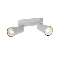 Bodová - LA 1008368 PURI 2.0 Cone nástěnné a stropní svítidlo pro povrchovou montáž, dlouhé, 2 x max. 6W GU10, šedé - BIG WHITE (SLV)
