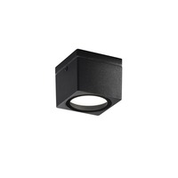 Downlight - FAN I-TOWER-Q1-NER Stropní svítidlo hliník TOWER, 1xGX53, IP54, barva černá, 90 x 90 x 72 mm - FANEUROPE